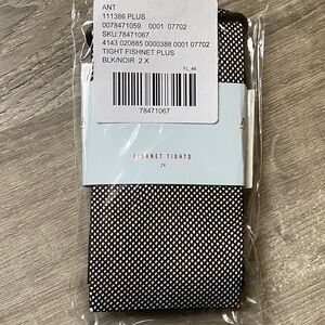NWT Anthropologie Black Fishnet Tights